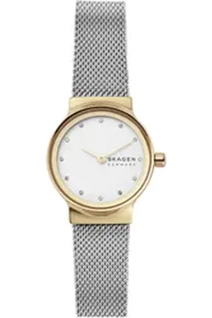Skagen Quarzuhr FREJA LILLE SKW2666, Armbanduhr, Damenuhr, Edelstahlarmband, Mineralglas, analog silberfarben