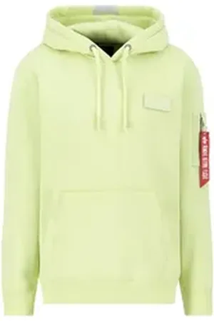 Alpha Industries Hoodie Men - Hoodies Red Stripe Hoodie grün L