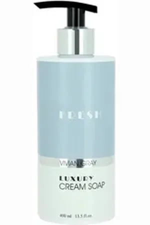 Vivian Gray Flüssigseife Seifenspender mit Creme-Seife Modern Pastel, Vetiver & Patchouli, blau (400 ml) blau