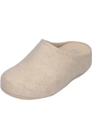 FitFlop SHUV CUSHY FELT CLOG Hausschuh Ivory weiß 40 EU