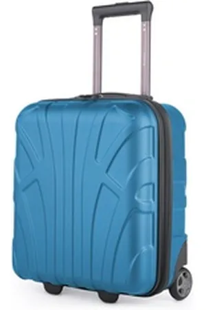 SUITLINE Handgepäckkoffer S1, 2 Rollen, EasyJet Trolley 45x36x20 cm Underseat kleiner Koffer Flugzeug 30 L blau