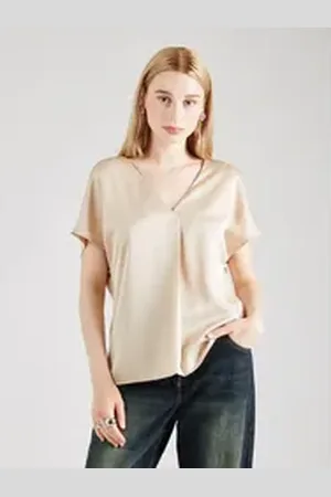 VILA Funktionsshirt VIEllette (1-tlg) Falten beige 34
