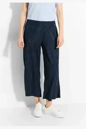 CECIL Culotte High Waist blau XL