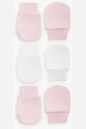 Next Fäustlinge Baby-Kratzfäustlinge, 3er Pack (3-St) rosa
