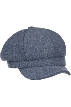 Lipodo Ballonmütze (1-St) Baker-Boy-Mütze mit Schirm blau M (57-58 cm)