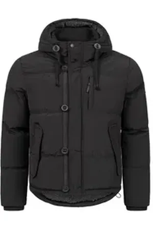 Brave Soul Funktionsjacke Billy für Herren, mit Teddyfutter schwarz L
