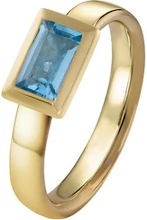 Acalee Goldring Topas Gold 333 / 8K Topas Swiss Blau blau 57