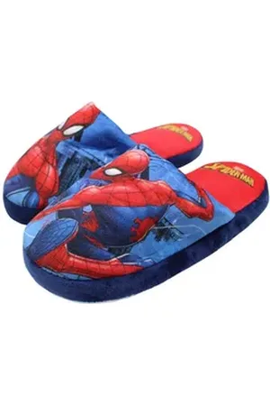 Marvel Spiderman Kinder Jungen Hausschuhe Slipper Pantoffel Gr. 28 bis 34 bunt 28 EU