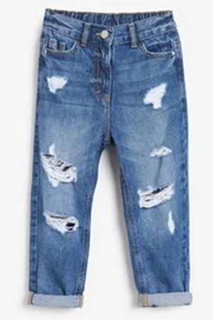 Next Destroyed-Jeans Mom-Jeans im Distressed-Look (1-tlg) blau 164 (14 J.)