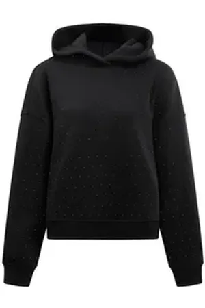 8PM Kapuzensweatshirt Sweatshirt Hoodie hope black Strasssteinbesatz M