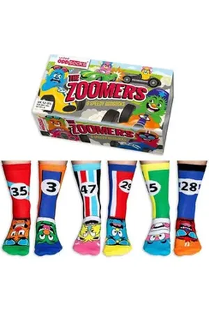 United Oddsocks Socken 3 Paar Socken Strümpfe Kinder Jungen Gr. 30,5 - 38,5 THE ZOOMERS (Set bestehend aus 3 Paar Socken) bunt