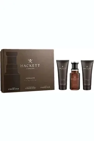 Hackett Duft-Set HACKETT ESSENTIAL Gift Set 100ml EdP + SG 100ml + Pen Spray 10ml, 3-tlg. blau