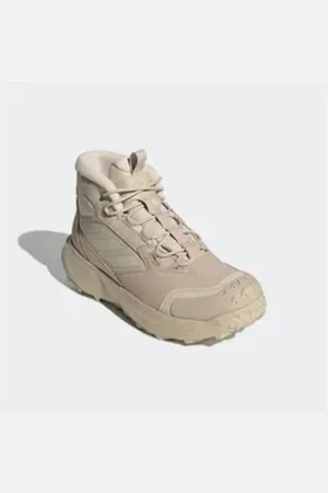 adidas TERREX TERREX WINTER LEATHER MID CUT RAIN.RDY COLD.RDY Winterboots Snowboots, Winterstiefel, Winterschuhe, wasserdicht und gefüttert beige 38 EU