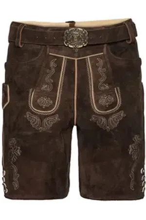 Almsach Trachtenhose Kurze Trachtenlederhose Sahib II braun 56