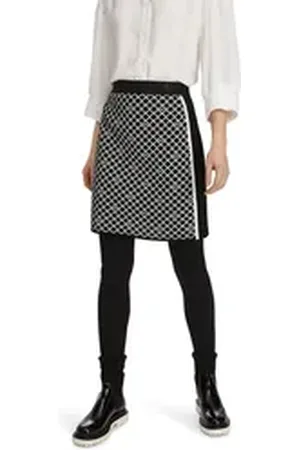 Marc Cain Minirock Zip It Premium Damenmode Schmaler Minirock Knitted In Germany schwarz 1 (34)