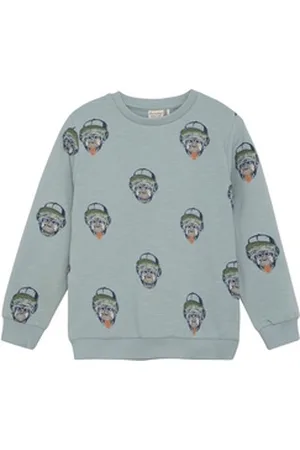 Minymo Longpullover Sweatshirt Affe Abyss 116 grau 116