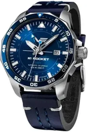 Vostok Automatikuhr GMT Rocket N1 Dunkelblau blau