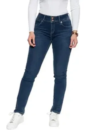 ATT Slim-fit-Jeans Chloe (1-tlg) mit hohem Bund blau 34