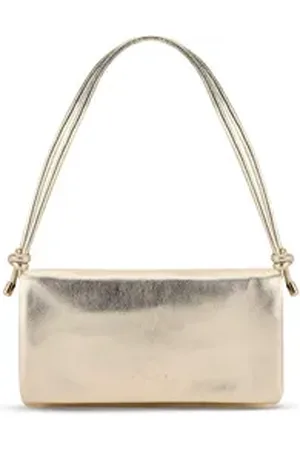 Expatrié Umhängetasche Juliette 2in1 Clutch und Umhängetasche Damen, 2-in-1 Umhängetasche und Clutch, Abnehmbarer Gurt goldfarben