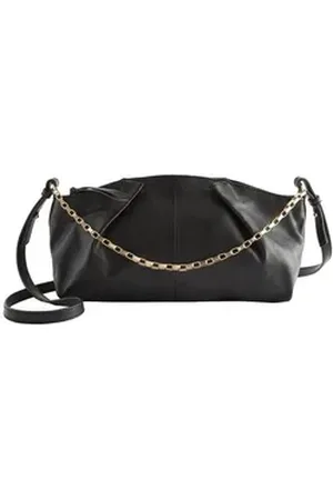 Next Clutch Leder Clutch in Flechtoptik mit Kette (1-tlg) schwarz