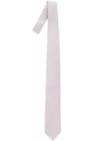 corneliani Krawatte CC Collection Herren krawatte, Silber Krawatte Hochwertige verarbeitet Seidenkrawatte silberfarben