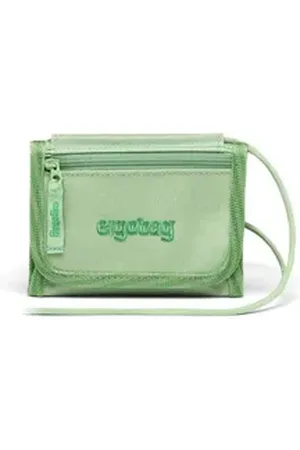 Ergobag Geldbörse Brustbeutel (Portemonnaie), Inklusive Münzfach grün|rosa 14 cm x 1 cm x 10 cm