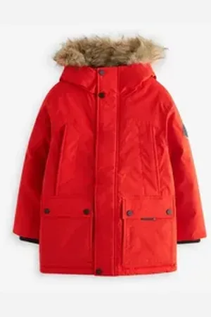 Next Parka Parka-Mantel mit Kunstfell (1-St) orange 98 (3 J.)
