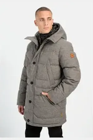 Camel Active Wintermantel mit abnehmbarem Kapuzenfutter grau 60