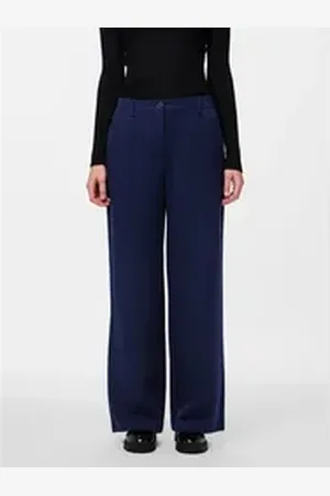 Pieces® Anzughose PCKAMIL HW WIDE PANT NOOS blau XS (34)