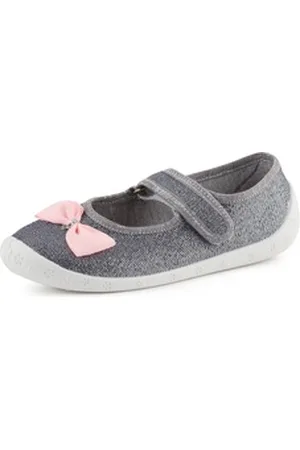 Ladeheid Kinder Mädchen Jungen Hausschuhe LARW007 Hausschuh silberfarben 27 EU