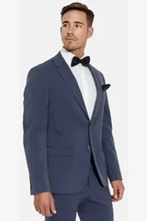 Jeff Anzugsakko George Plain blau 52