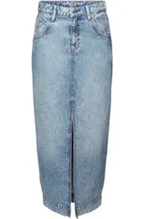 ESPRIT Sommerrock RCS COLUMN SKRT, BLUE LIGHT WASH 26