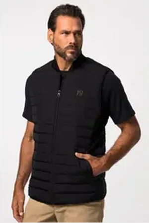 JP 1880 Steppweste Steppweste Golf Collegekragen blau XL