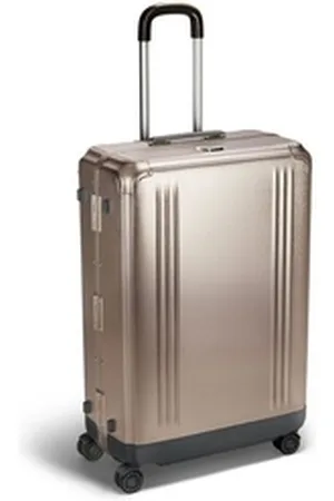 ZERO halliburton Hartschalen-Trolley Pursuit Aluminium, 4 Rollen, Aluminium braun