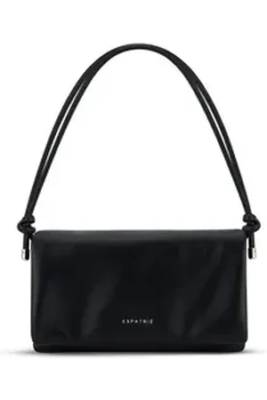 Expatrié Umhängetasche Juliette 2in1 Clutch und Umhängetasche Damen, 2-in-1 Umhängetasche und Clutch, Abnehmbarer Gurt schwarz