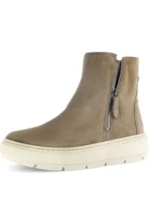 Gabor Stiefelette Glattleder für Damen Beige Winterstiefelette beige 7,5