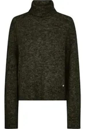 Mos Mosh Rollkragenpullover Pullover AIDY mit Alpaka grün XL