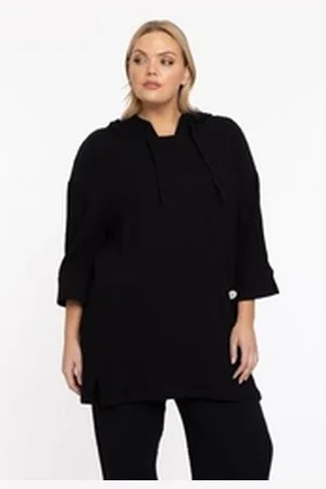 Yoek Sweater Damen Sweatshirt Große Größen schwarz 38/40