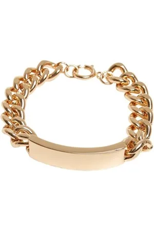 Urban classics Bettelarmband Unisex Plate Bracelet goldfarben S/M
