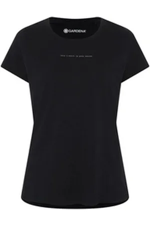 Gardena Print-Shirt mit this t-shirt is pure nature Print schwarz S