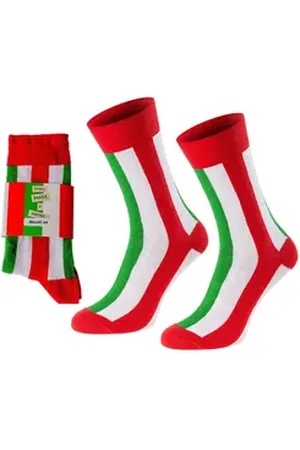 Chili Lifestyle Freizeitsocken PASTA Lustige Socken mit Spruch Banderole als Geschenksocken (Paar, 1-Paar, Mit Spruchbanderole) Weichbund ohne Gummidruck grün|rot 41-45