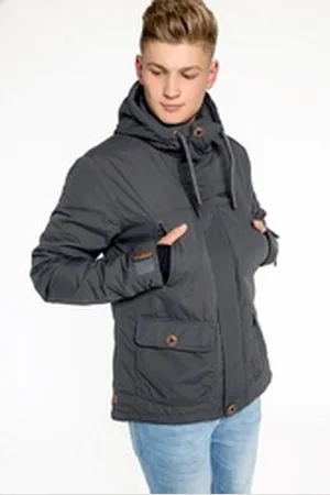 CNSRD Parka FINN II JKT CS MEN mit hochschließendem Kragen und Kapuze grau XL