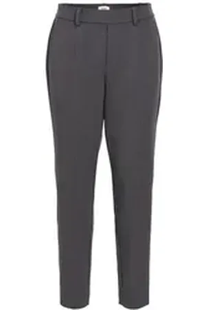 Object 7/8-Hose OBJLISA (1-tlg) Drapiert/gerafft grau 34