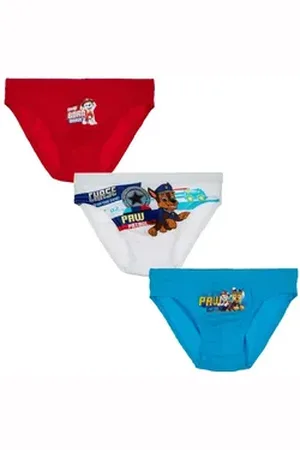 Paw Patrol Slip 3er Pack Chase Marshall Kinder Unterwäsche (3-St) Gr. 92 bis 128, Baumwolle bunt 116/128