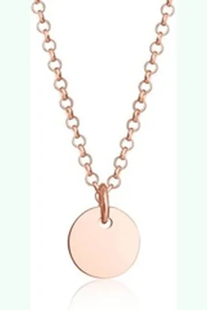 Elli Kette mit Anhänger Kinder Plättchen Kreis Coin Erbskette 925 Silber, Geo silberfarben
