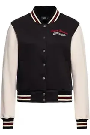 Queen Kerosin QueenKerosin Collegejacke We Can Do It (1-St) mit großer Rückenstickerei schwarz XL