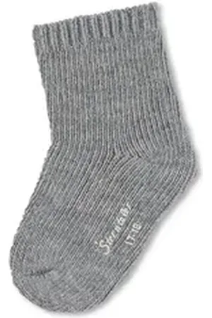 Sterntaler ® Basicsocken Socken aus Wolle, uni waschbar grau 18