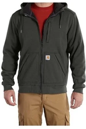 Carhartt Sweatjacke Sweatshirt oliv grün S