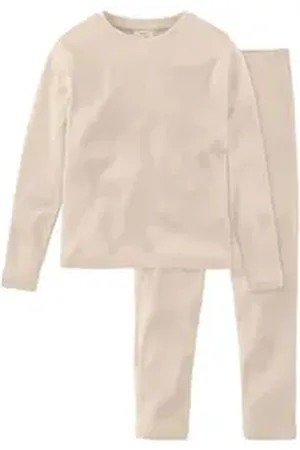 hessnatur Pyjama Regular aus reiner Bio-Baumwolle (2 tlg) beige 134/140