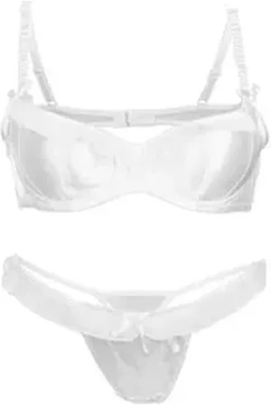 familytrends Set: Push-up-BH (mit String) mit BH und String weiß 85